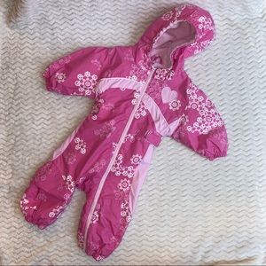 Columbia toddler 12m floral snow suit